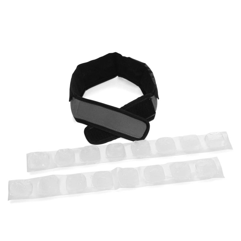 FlexiFreeze Cooling Collar - Neck Cooling Ice Wrap, Charcoal - Image 5